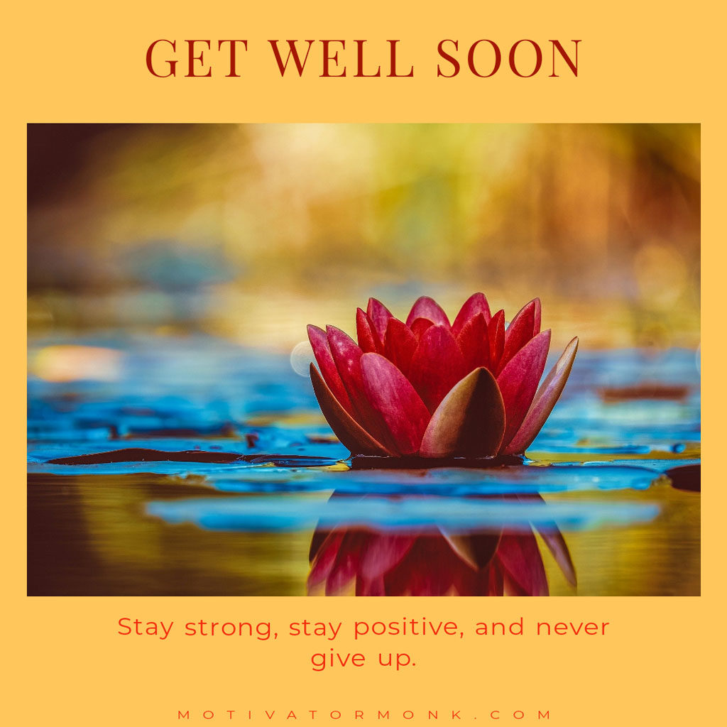 Formal get well soon messageGreat difficulties may be surmounted by patience and perseverance.